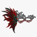 FAVIPT Mardi Gras Mask for Women Sequin Masquerade Party Mask with Feathers Sparkly Costume Masks Adult Masquerade Masks