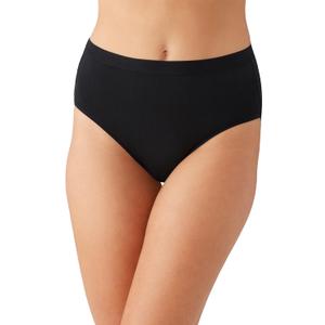 Wacoal Women's Understated Cotton Brief Panty (XX-Large, Black)