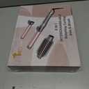 3 in 1 Interchangeable Automatic Rotating Curling Iron & Thermal Brush Set, (1''-1.25'') Curling Iron, Automatic Hair Curler with 1.5'' Heating Round Curling Brush, Instant Heat-Up, Gray