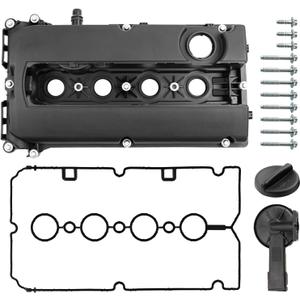 Engine Valve Cover Kit L4 1.6L 1.8L Compatible with 2012-2018 Sonic, 2010-2016 Cruze, 2013-2020 Trax, 2009-2011 Aveo Replace 264-920 55558673 55564395 with Oil Filler Cap and Gasket and Bolts