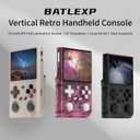 G350 Retro Handheld Game Console , Preload 4371 Games 3.5 Inch IPS Screen 3200 mAh Battery Linux System Portable Video Games Console Support Controller and Earphone (Gray)
