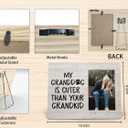 Dog Grandma Photo Frame, Dog Grandma Gifts, Dog Grandma Frame, Dog Picture Frame, Dog Gifts for Dog Owners Dog Lovers, My Granddog is Cuter than Your Grandkid Wood Photo Frame for 4x6 Photos (46, white)