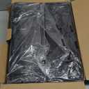 HapiRm Over The Door Organizer - Hanging Door Organizer with 4 Metal Large Capacity Baskets and Adjustable Coat Hook for Bathroom Bedroom Kitchen Pantry Closet Cabinet (Black)