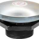 Transfer Tank Vented Diesel Fuel Cap w/ 2 Inch Threaded Neck,Diesel Fuel Transfer Tank Cap, Venting Pressure Gas Fill Lid for Auxiliary/Storage Truck Tool Box (Silver)