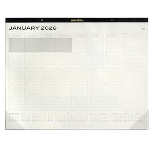 2 x Anecdote Desk Calendar 2026, Cream Paper, 22 x 17 inches, January - December 2026 Calendar, Easy to Read, Large Space to Write Daily (2026)