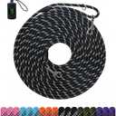 Long Dog Training LeashHeavy Duty Reflective Rope Lead for Dogs 30FT for Training, Walking, Backyard, Camping