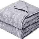 yescool Weighted Blanket for Adults (20 lbs, 60” x 80”, Pearl Grey) Cooling Heavy Blanket for Sleeping Perfect for 190-210 lbs, Queen Size Breathable Blanket with Premium Glass Bead, Machine Washable
