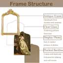 Vintage Picture Frames 4x6 Ornate Arched Gold Antique Picture Frames with Glass Front for Wall Mounting and Tabletop Victorian Home Decor Gallery Wall Decor
