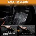 AIPOIL Floor Mats & Cargo Liner Set for 2023 2024 2025 Kia Sportage (Not Fit Hybrid Models) All Weather Protection TPE Anti-Slip Automotive Full Set Custom Car Mats Accessories - Black
