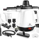 1200W Handheld Steam Cleaner for Home, Powerful Natural Multi‑Surface Steam Cleaner with 13 Accessories, 13.5oz Pressurized Steamer for Deep Cleaning Tile, Grout, Shower, Bathroom, Kitchen, Car, White