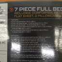 Jurassic World Rebirth Kids Bedding Super Soft Cozy Microfiber Comforter and Sheet Set, 7 Piece Full Size, (Officially Licensed Product) by Franco