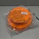 COLOSUS 60 pcs Orange Plastic Plates -Thanksgiving Plastic Plates for Party include 30 Dinner Plate and 30 Dessert/Salad Plate for Wedding,Party,Anniversary,Daily Use
