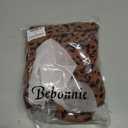 Bebonnie Womens Tops Dressy Casual Ruffle 3/4 Sleeve Henley V Neck Chiffon Blouses with Buttons (Brown, XL)