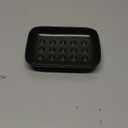 Soap Dish, Ceramic Soap Holder Shower Soap Dish for Bar Soap Sponge, Soap Saver Tray for Bathroom Kitchen Sink, Black