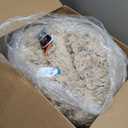 Best Friends by Sheri The Original Calming Donut Dog Bed for Medium Dogs up to 45 lbs, Shag Faux Fur, Taupe, Medium, 30"x30"