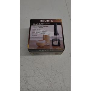 Keurig SimpleCafe Frother, Rechargeable Handheld Milk Frother for Lattes, Cappuccinos & Iced Coffee, USB Cord Included, Microwave-Safe Frothing Cup, Hot & Cold Foam Maker