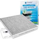 Certified MERV 13 Cabin Air Filter with Activated Carbon, CF11643 for Audi A3, A3 Quattro, Q3, S3, TT Quattro, Volkswagen Jetta, Golf, Tiguan, Atlas, GTI