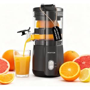 Electric Citrus Juicer, Hand-Free Citrus Juicer Machine with Cleaning Brush, High-Performance Automatic juice press for Lemon, Lime, Grapefruit, Pomegranate, Easy to clean