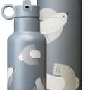 Blooom Insulated Stainless Steel Kids Water Bottle With Straw Lid | Durable, Leakproof, Cupholder Friendly | Kids Tumbler for School, Travel and Outdoors | Modern Design (Birds, 12 oz)