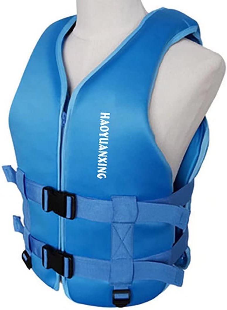 Adult Kayak Vest High Buoyancy Swim Vest Women's Men's Adjustable Safety Jacket Great for Boating, Swimming, Watersports (Blue,Medium)