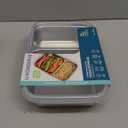 U Konserve Stainless Steel Rectangle Food Storage Bento Box Container, Leak Proof Silicone Lid Dishwasher Safe - Plastic Free (Clear)