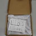 NearMoon Hand Towel Holder Stand, Thicken Metal L Shape Hand Towel Rack, Small Towel Ring, Stable Standing Towel Bar for Bathroom Kitchen Vanity Countertop, 8 L 14 H (Matte Black, 2 Pack)