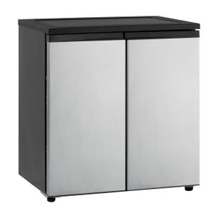 Avanti Mini Fridge Compact Side-by-Side Refrigerator with Freezer for Home Office or Dorm, Features Dual Doors Adjustable Glass Shelves and Adjustable Temperature Control, 5.5-Cu.Ft, Stainless Steel