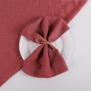 Cotton Cloth Napkins Set of 6, Boho Voile Soft Napkins, 18 x 18 Inches Dinner Cloth Napkins Washable for Mother's Day/Thanksgiving/Christmas/Weddings/Party Kitchen Table Decor(Wine Red)
