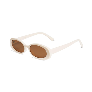 Polarized Retro Oval Sunglasses for Women and Men Small 90s