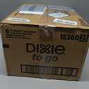 Dixie To Go Paper Coffee Cups, 12 oz, 132 Count (6 packs of 22 cups), Disposable Insulated Paper Cups for On-The-Go Hot or Cold Beverages