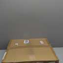 Solid Wood Small Vanity Stool, Compact Makeup Chair with Saddle Cushion, Linen-Covered High Rebound Sponge Seat, Easy Assembly Footstool for Bedroom, Entryway, Home, White