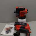 Cordless Paint Sprayer 70000RPM Compatible for Milwaukee 18V Battery, 1200mL Handheld HVLP AUTO Paint Sprayer with Brushless Motor for Home Furniture Deck Ceiling Cabinets Fence Door(No Battery) 