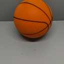 Rzkipdy Silent Basketball Size 5 (27.5")  Not Vacuum Shipped - 2025 Upgraded Airless Soft Foam Ball Soundless for Quiet Dribbling and Indoor Training  Real Feel Higher Bounce No Noise (Dark Orange)