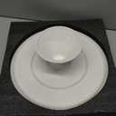 Kanwone 12-Inch Porcelain Round Cake Stand, Cake Plate, Dessert Stand, Cake Stand for Party, Home Decorating Stand, White