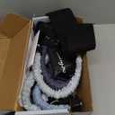 Upgraded Pilates Bar Kit with Resistance Bands Natural Latex for Women & Men, Heavy-Duty Stainless Steel Multifunctional Yoga Pilates Stick for Home Gym Exercise Fitness Equipment Full-Body Workouts (GreyBlue(50/60/70lbs)+Legs Resistance Band)