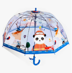 Clear Bubble Umbrella, Transparent Dome Canopy, See Through for Safety, Windproof, Auto Open, Easy-Grip Handle, Lightweight Umbrella for Rain/Sun