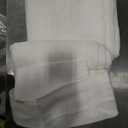 Ftinala Off White Sheer Curtains 100 Inches Long 2 Panels, Thin Textured Linen Look Drapes for Living Room, Rustic Ivory See Through Window Secor, DIY Pinch Pleat Sliding Glass Door Curtain