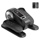 Under Desk Elliptical Machine, Electric Seated Pedal Exerciser, Mini Ellipse Leg Exerciser with Remoter, 12 Level Speeds, Forward & Reverse Direction, Manual & Auto Mode for Home Office