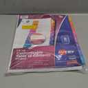 Avery 8 Tab Dividers for 3 Ring Binders, Customizable Table of Contents, Multicolor Tabs, 6 Sets (11186)