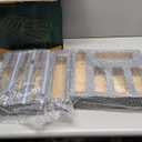 Calmbee Storage Bag Organizer, Foil and plastic Wrap Organizer with Cutter, Kitchen Organizers and Storage Compatible with Gallon, Quart, Sandwich, Snack Bags and 12" Aluminum Foil & Wax Paper, Grey