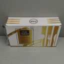 N9R 300PCS Gold Plastic Silverware, Heavy Duty Gold Plastic Cutlery Set Disposable Flatware Dinnerware, 100 Forks, 100 Spoons, 100 Knives, Perfect for Party, Wedding and Daily Use