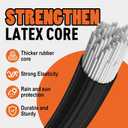 4 Pack 60 Inch Bungee Cords with Premium Zinc Carabiner Hooks  3/8 Inch Black Elastic Tie Downs for Large Cargo, Camping, and Outdoor Equipment