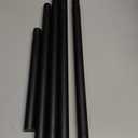 Shower Curtain Rod 27-79 Inches, Adjustable Tension Shower Rod No Drilling, No Slip, Spring Tension Curtain Rod for Bathroom Kitchen Closet Windows - Black