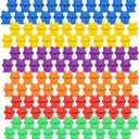 Timoo 120 Pcs Rainbow Counting Bears Math Manipulatives Color Sorting Bears Counting Bears (Green & Purple & Blue & Orange & Red & Yellow)