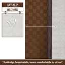 Couch Covers Washable Sofa Armrest Covers 2 Pieces, Anti-Slip Chair Cover for Dogs Washable, Furniture Protector and Pet Blanket for Chair. (Chocolate, 22x26 inch 2pcs)