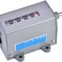 Fdit Rotary Revolution Counter, 75-I 5 Digits Display Mechanical Resettable Rotary Revolution Counter with Count Range 0-99999