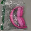 iClever BTH22 Kids Bluetooth Headphones, 60H Play Time, 74/85 dBA Safe Volume, Bluetooth 5.4, USB C, Over Ear Kids Headphones Wireless with Mic AUX Cord for iPad/Tablet/Travel, Blossom Pink