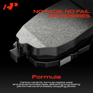 A-Premium Front Ceramic Brake Pads Set Compatible with Toyota RAV4 2001 2002 2003 2004 2005 4-Pack