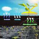 LAVEVE 5FT x 300FT Weed Barrier Landscape Fabric, 3.2oz Premium Heavy Duty Garden Cloth, Ground Cover for Gardening, Farming