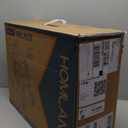 HOMLAND Foldable Rollator Walkers with Seat for Seniors, 8'' Big Wheels, 350 lb. Weight Capacity, Adjustable Handles and Seat Height, Lightweight Rolling Walker, Black